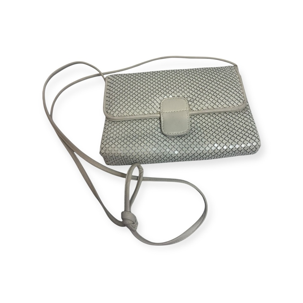 Whiting & Davis metal ivory mesh evening bag